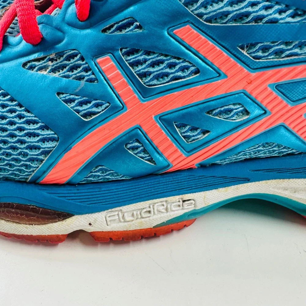 Asics Gel-Cumulus 18 Running Shoes Cushion Comfort Athletic Blue‎ Pink US 9